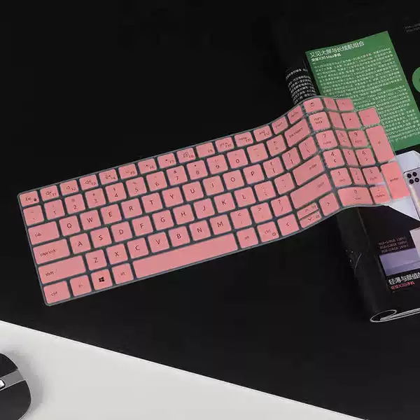 Semi transparent pink keyboard film