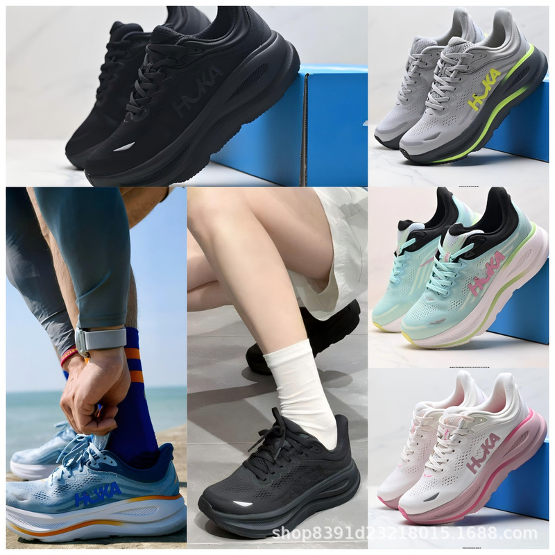 Putian Pure Original Cross-Border Hok-A Bondi 9 Men's and Women's Casual Sports Shoes Shock-Absorbing Lightweight Running Shoes