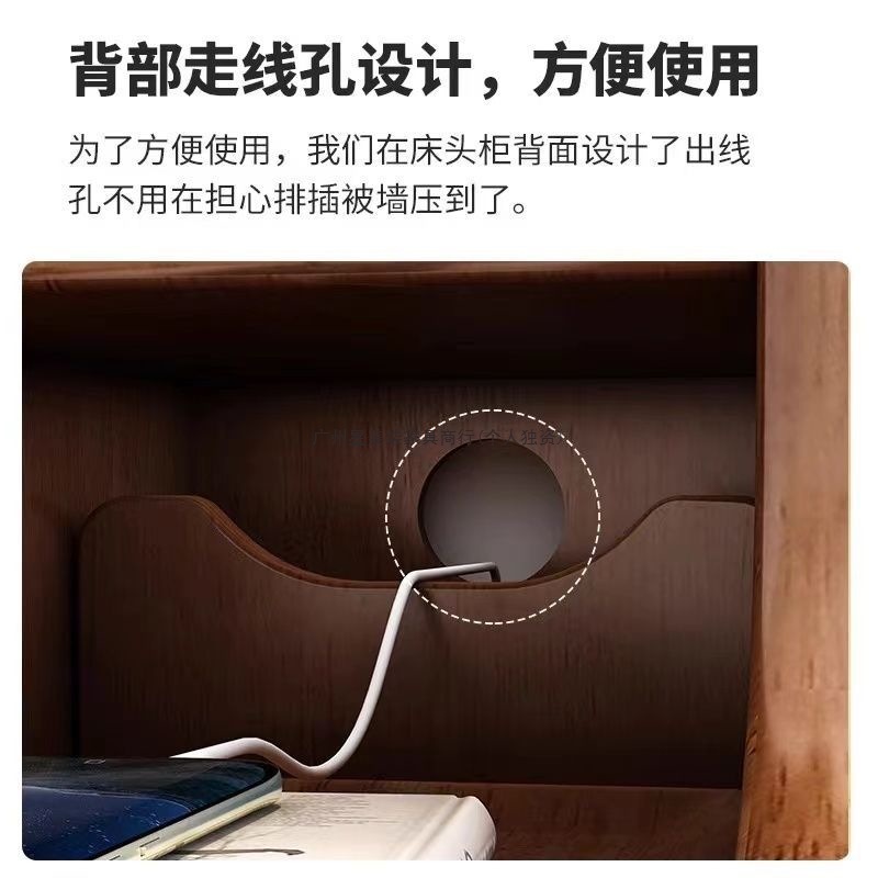 全無垢材ベッドサイドテーブルミニ小さな寝室非常に狭いベッドサイドテーブル超狭い隙間収納シンプルでモダンな収納ラック|undefined