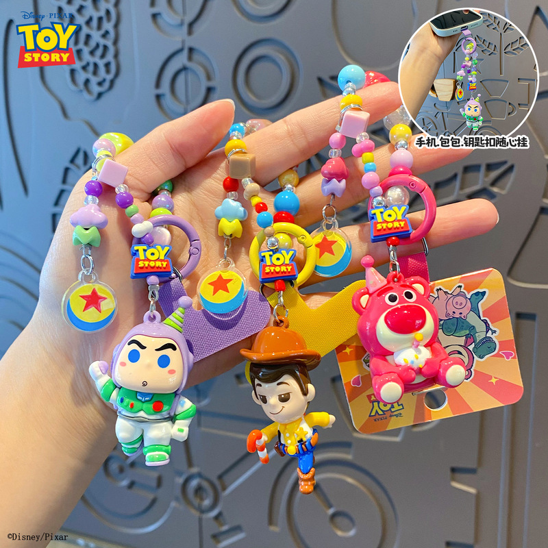 Authentic Toy Story Buzz Lightyear Phone Chain Keychain Pendant Cartoon Exquisite Figurine Keychain Bag Accessory Authentic Toy Story Buzz Lightyear Phone Chain Keychain Pendant Cartoon Exquisite Figurine Keychain Bag Accessory