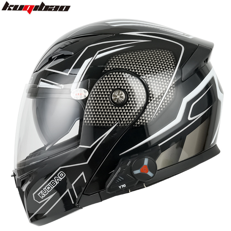 밝은 검은 탄소 섬유 흰색 꽃 (Y70 블루투스 사용)