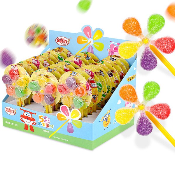 colorful cartoon windmill toy for kindergarten
