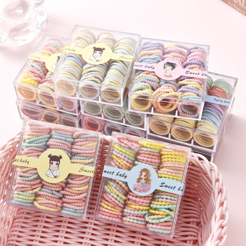 Small hair ties wholesale small rubber bands to tie hair for children, hair ties for girls with small hair, leather hair sets for babies