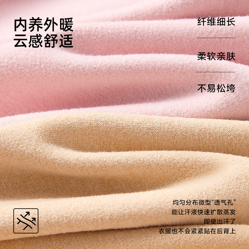 双兜保暖内衣女士护腰加口袋暖宝上衣带兜秋冬加绒2025新款秋冬季|undefined