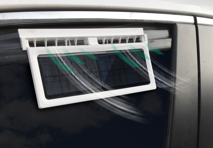Summer Solar-Powered Three-Head Car Exhaust Fan, Car Cooling Solar Ventilation Exhaust Fan, Odor Removal Electric Fan