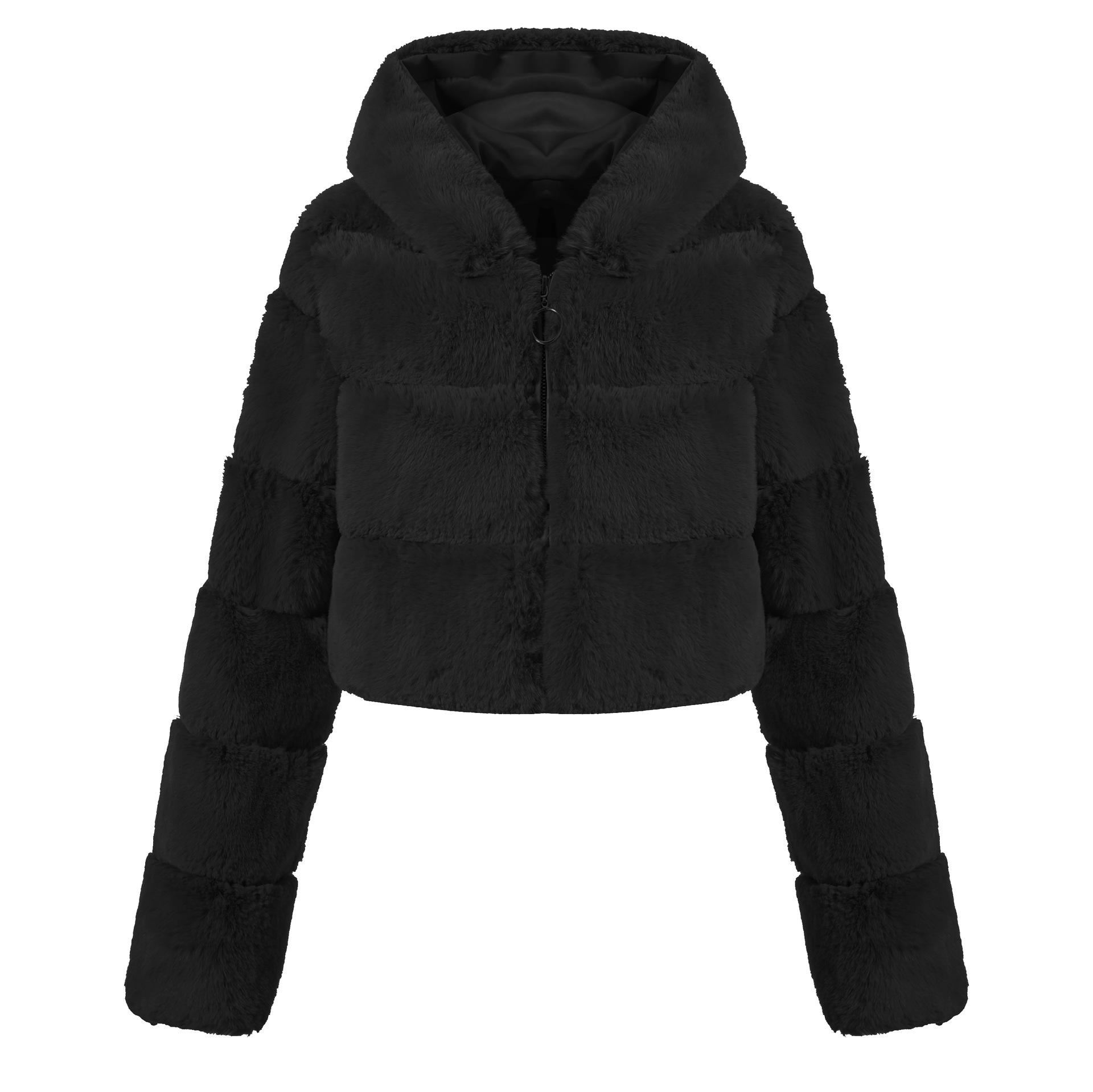 仿皮草大衣外套