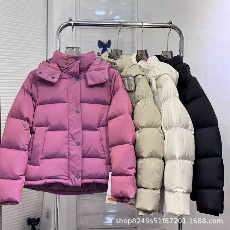 Lulu's Same Style Wunder Puff Five-Grid Duck down Thickeneded down Jacket Sports Casual Detachable Jacket