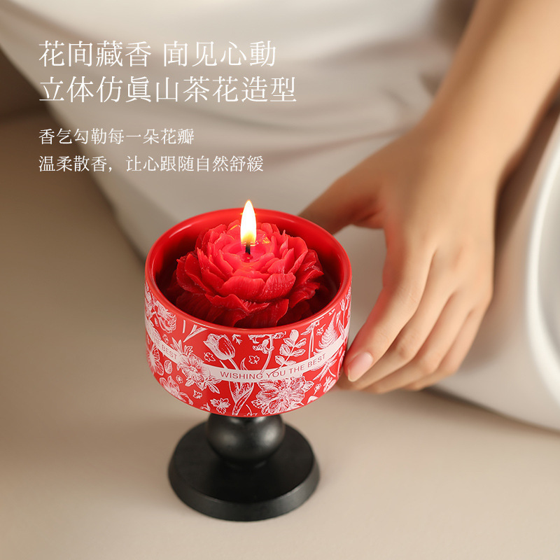 新款大豆混合蜡礼盒装送礼简约高级持久好闻伴手礼香薰蜡烛批发|undefined