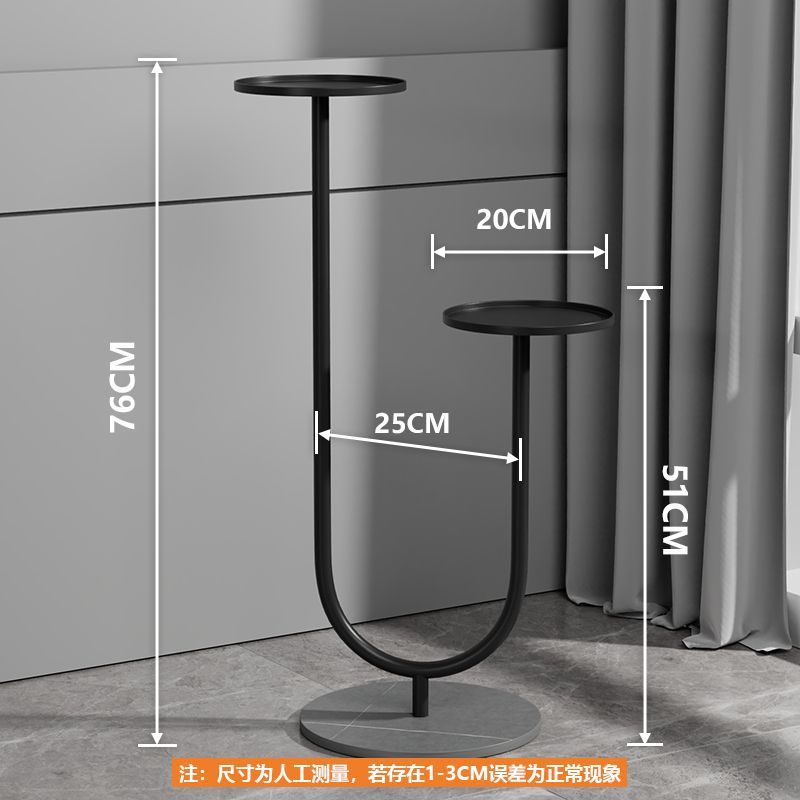 2단 꽃꽂이/블랙스탠드/아르마니 그레이 스톤보드