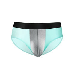 Ice Silk Invisible Men's Underwear Men's Triangle Trunks U-shaped Ballbag Sexy Breathable Summer Youth White Low-rise Bottoms