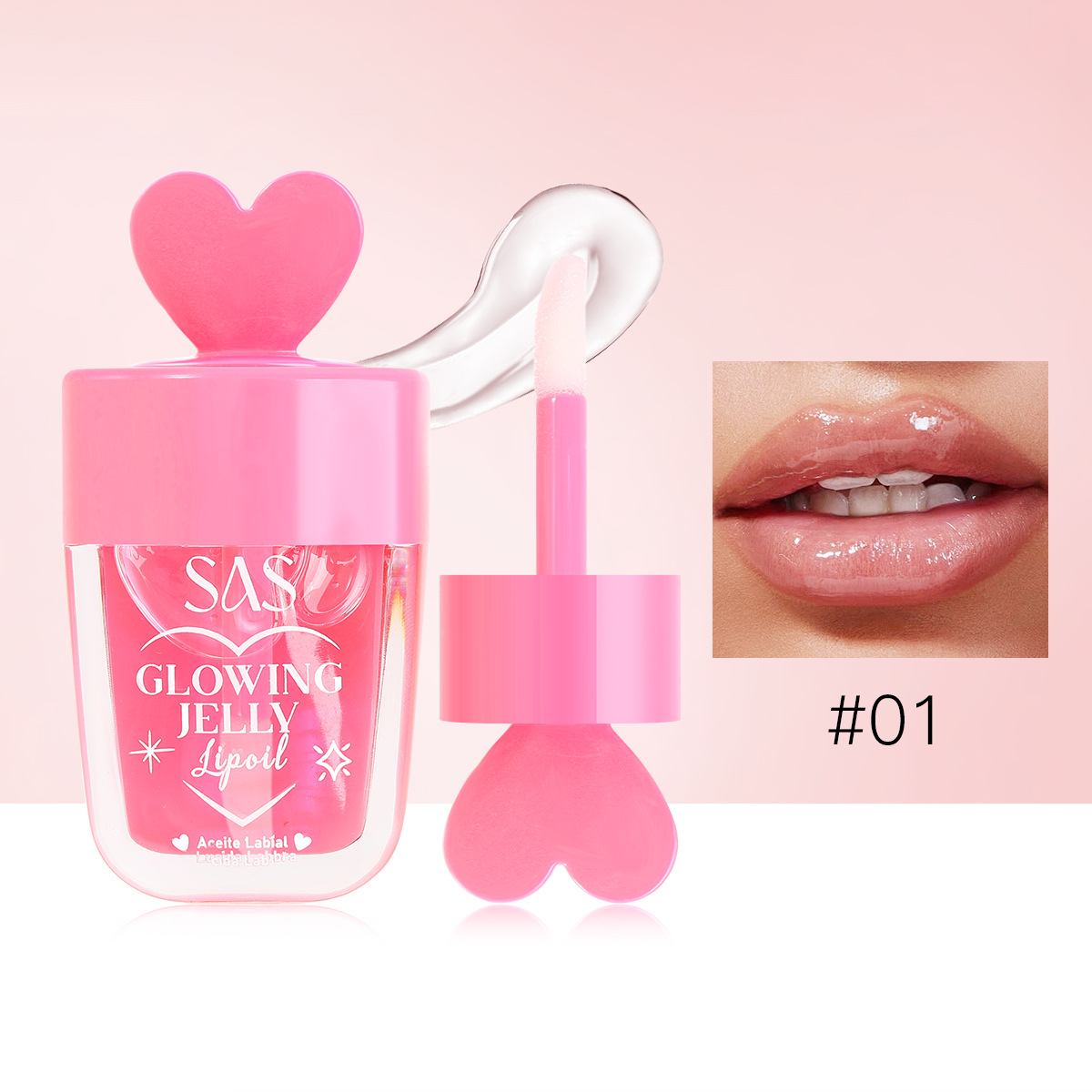 SAS caliente transfronterizo spot 6 colores brillo de labios líquido aceite de labios lindo de larga duración SAC116 image 7
