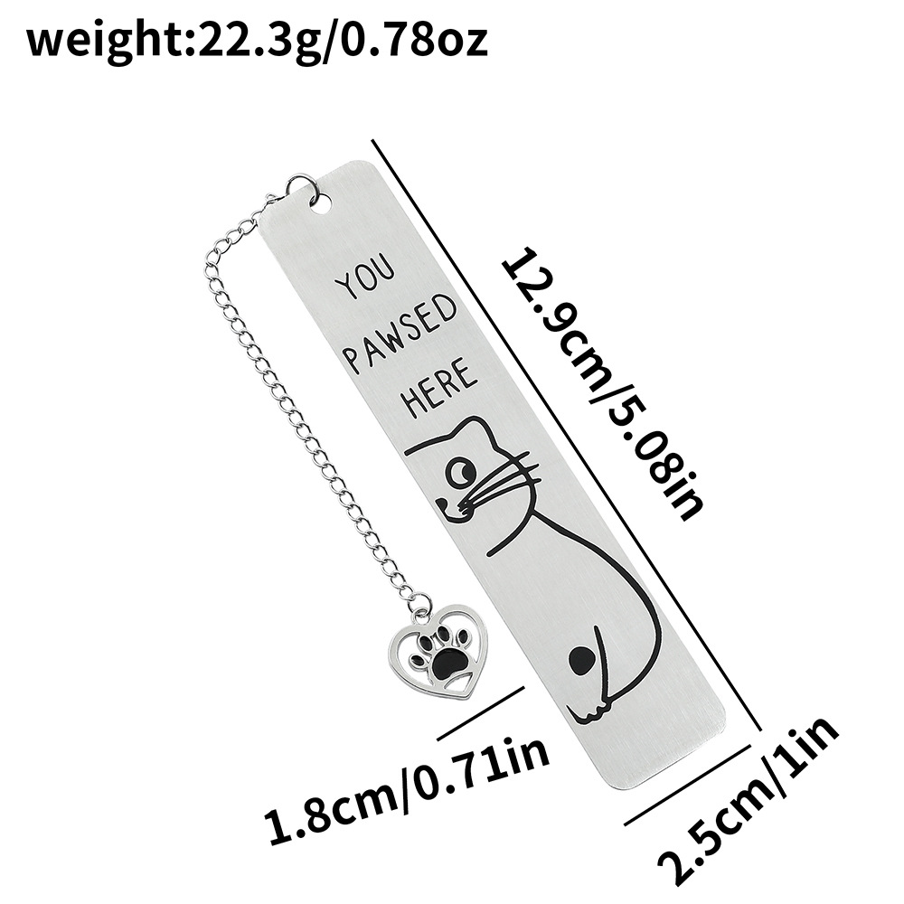 Amazon venta caliente interesante gatito perro marcadores adorables diseño de contraste de color blanco y negro marcadores de acero inoxidable fabricantes al por mayor