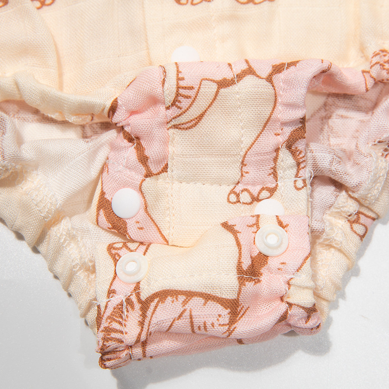 Mono de manga corta delgada para bebé muslin