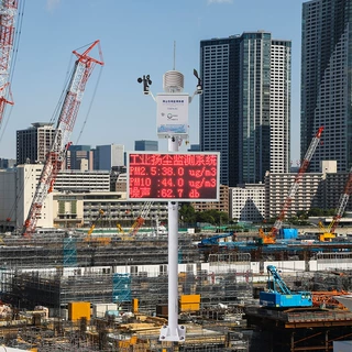 奥斯恩扬尘在线监测系统 扬尘噪声风速风向温度湿度自动监测仪