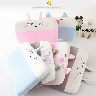 0-6 Year Old Children's Anti-Eccentric Head Shaping Pillow Crystal Velvet Memory Foam Latex Baby Removable and Washable Infant Pillow Pillow Core