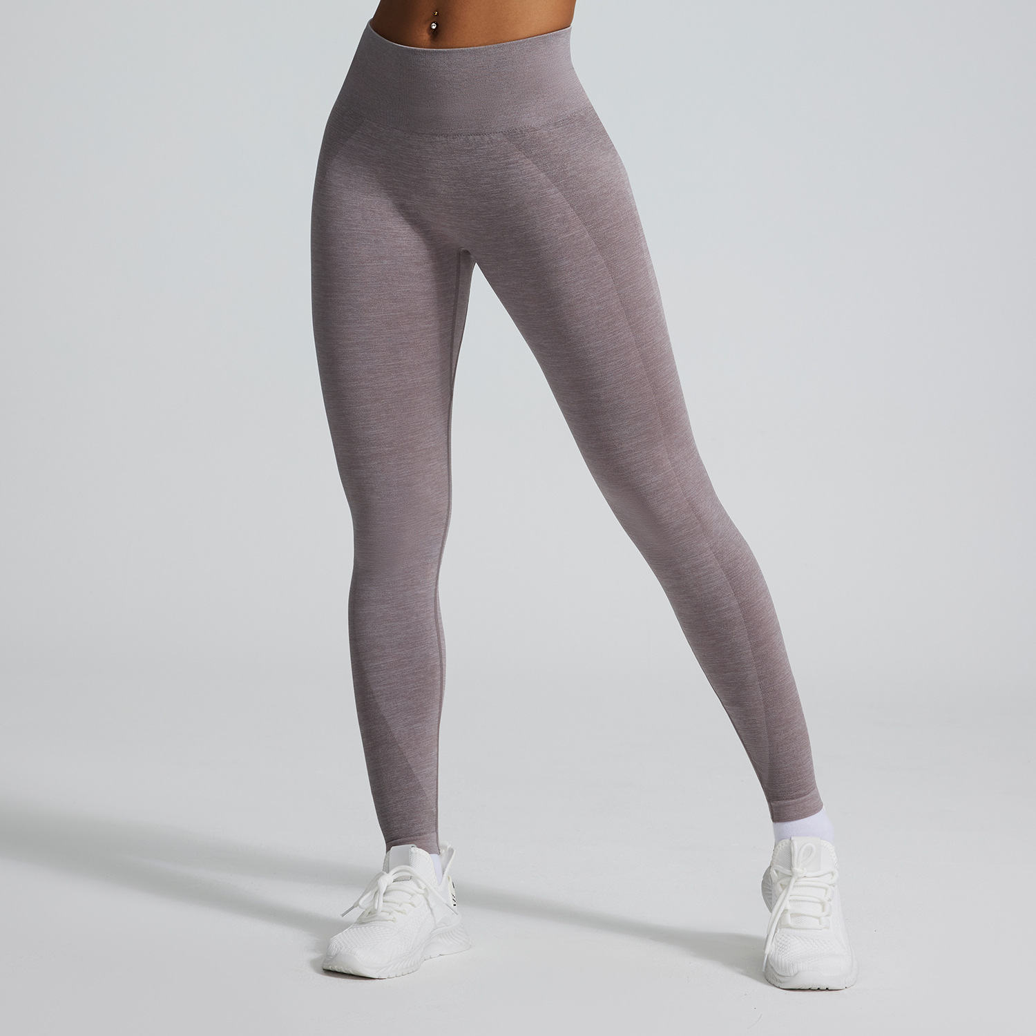 Traje de yoga ajustado de cintura alta con cara sonriente sin costuras transfronterizo, pantalones de yoga de entrenamiento de cadera de melocotón, pantalones deportivos de fitness para correr