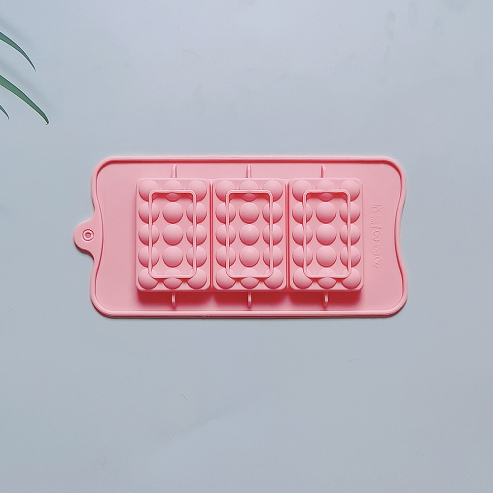 3 chocolate redondo 464 galletas molde de silicona pastel helado pudín molde de postre jabón utensilios