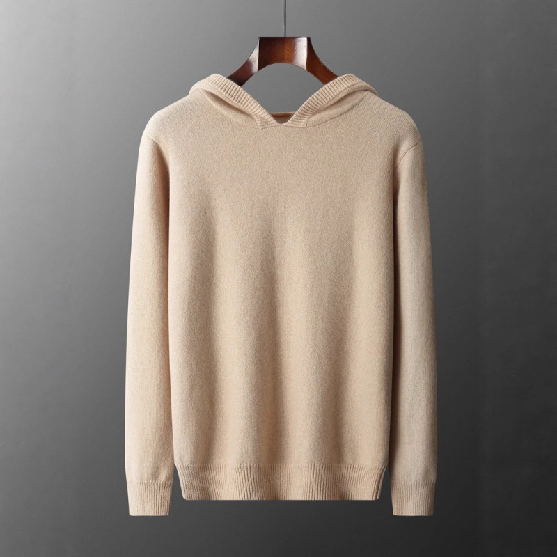 Autumn and Winter New Men's Hooded Cashmere Sweater Fashion Casual Sweater Trendy Solid Color Large Size Knitted Hoodie Cross-Border Dropshipping Autumn and Winter New Men's Hooded Cashmere Sweater Fashion Casual Sweater Trendy Solid Color Large Size Knitted Hoodie Cross-Border Dropshipping