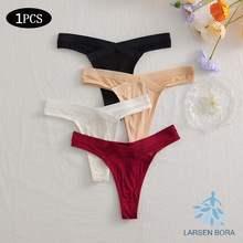 网纱低腰女士丁字裤性感透明T裤女纯棉裆舒适透气内裤女跨境爆款