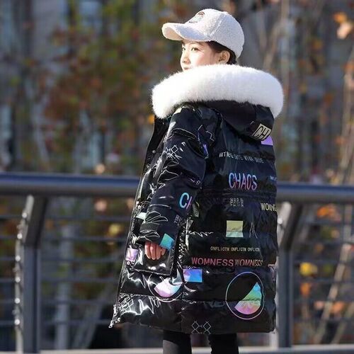 Children's Cotton Padded Jacket  New Arrival Kids Cotton Parka Winter Hooded Outerwear Fashion Big Kids Winter Down Cotton Coat Long Sleeve