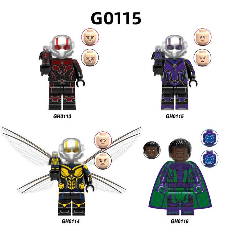 [Single Style Bag] G0115 Superhero Series 4 Kidsren's Boys Educational Assembled Building Block Minifigure Toys