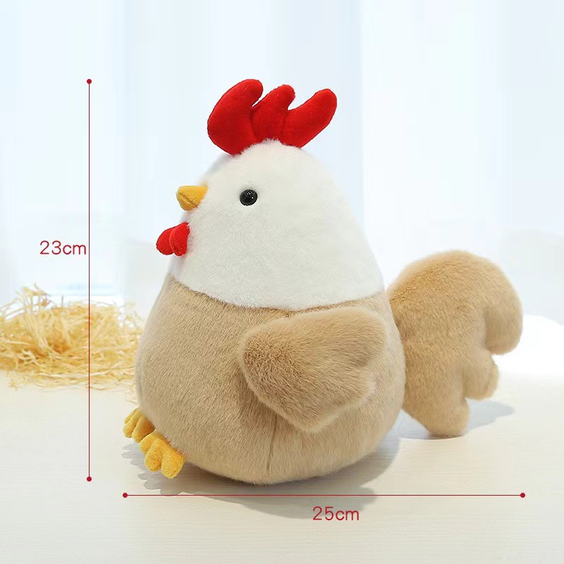 Muñecas de peluche de pollo encantadoras muñecas de pollo encantadoras muñecas de 8 pulgadas agarrar muñecas juguetes transfronterizos al por mayor