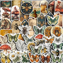 跨境亚马逊批发森林深处50枚蝴蝶贴纸可爱水杯diy装饰防水贴画