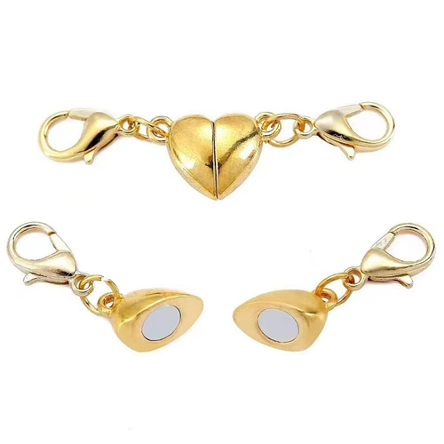 Cross-border best-selling smooth heart-shaped magnetic clasp DIY heart-shaped necklace clasp bracelet clasp clothing decoration clasp connector