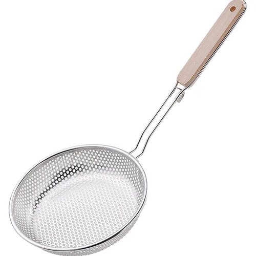 Thickened Durable Stainless Steel Skimmer Household Noodle and Dumpling Lifter Hot Pot Strainer Filter Mesh Kitchen Deep Fryer Strainer