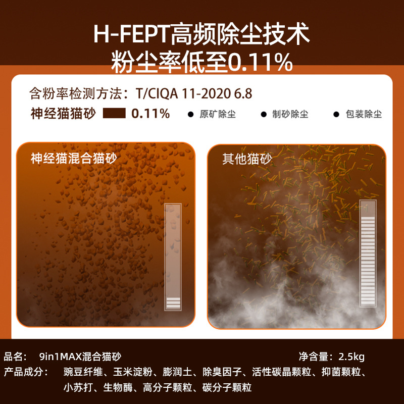 Productos para mascotas mezclados arena de gato baja polvo desodorizante fuerte aglomeración carbón activado arena de gato bentonita inodoro para gatos artículos para gatos