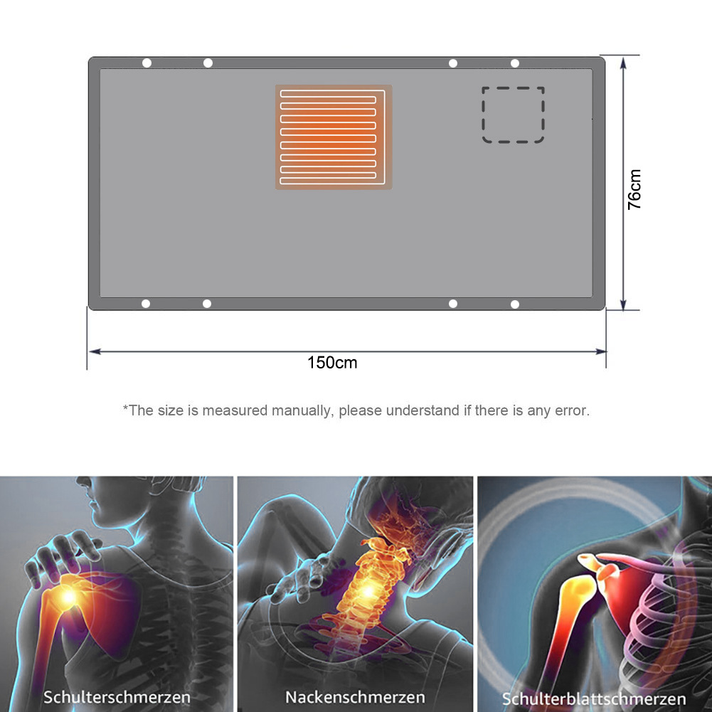 USB electric heating shawl blanket 3 levels 76x150cm multifunctional heating thick shoulder warming blanket power bank heating pad_voghion.com
