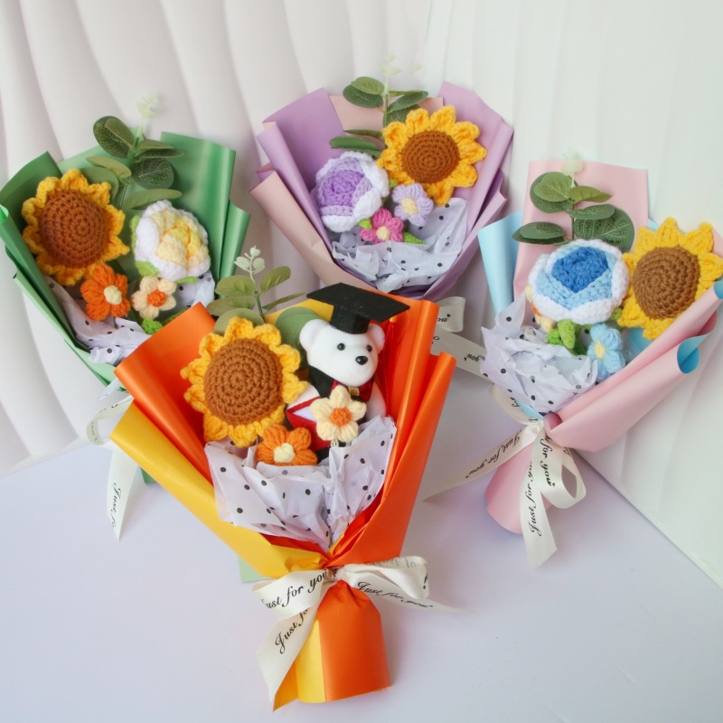 50g Weight Crochet Flowers Home Textiles & Decor Type Soap Flower Event & Party Supplies 1 Piece Quantity Holiday, Festival Occasion Flower Pattern Simple Style, Classic Style Style Simple Style Classic Style Flower Crochet Flowers Artificial Flowers 1