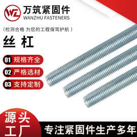 全扣丝杆全牙通丝杠建筑牙条镀锌1-3米全牙丝杠高强度全牙丝杆丝