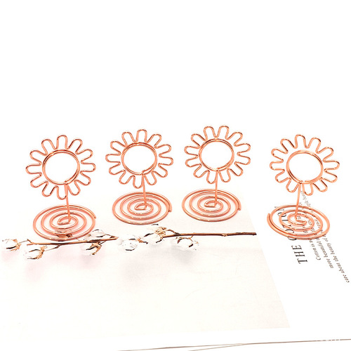 Sunflower Business Card Holder Desk Note Holder Cartoon Business Card Holder Gold Photo Frame Rose Gold Business Card Holder Wholesale
