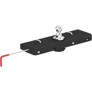 60607 Double Lock Gooseneck Hook with 2- 516inch Flip and Storage Balls, 30,000 Pound Pulling Capacity
