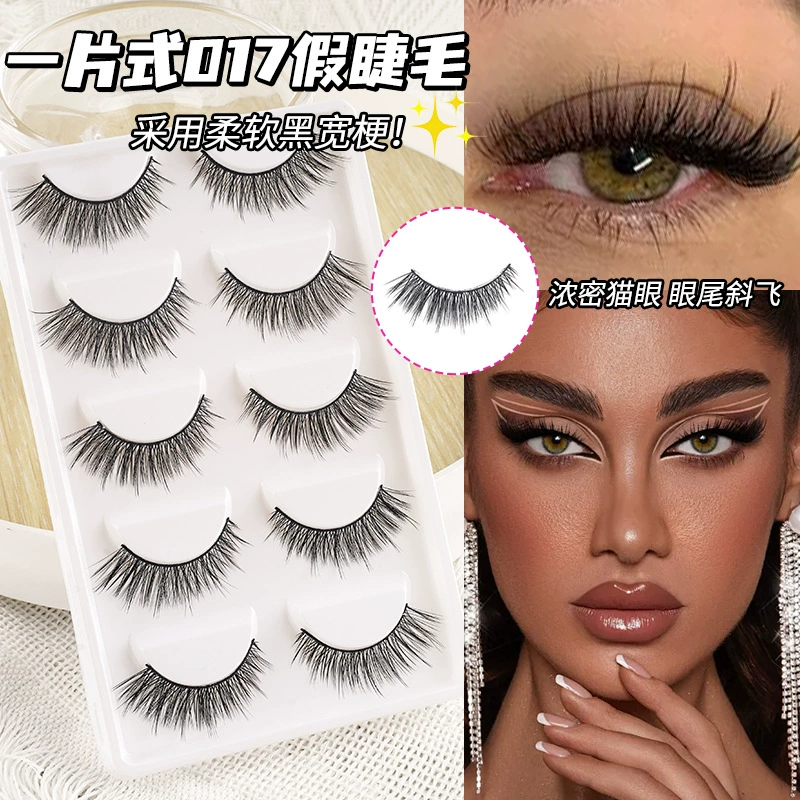 False Eyelashes (Little Devil) 5-Pair Pack — Various Styles: Natural, Extended, Volume