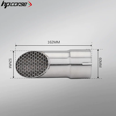Section, Non-Destructive Installation, Motorcycle exhaust pipe