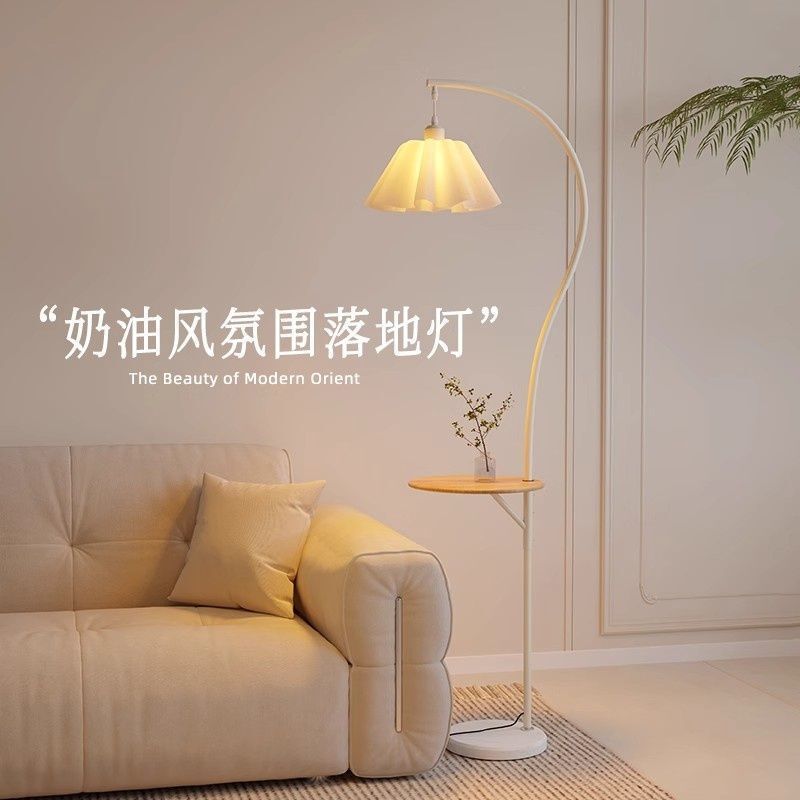 French Medieval Atmosphere Mushroom Floor Lamp High-End Fishing Lamp Living Room Sofa Study Bedroom Bedside Lamp Milk Side