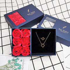 バラのギフトボックスジュエリー包装ハンドチェーンボックスネックレス指輪箱ジュエリーアクセサリー箱バレンタインデープレゼント箱