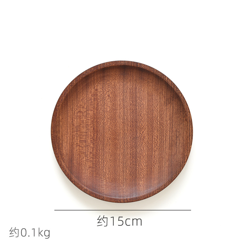 メーカー直販現物実木皿木皿スナック皿デザート皿楕円形木製トレー