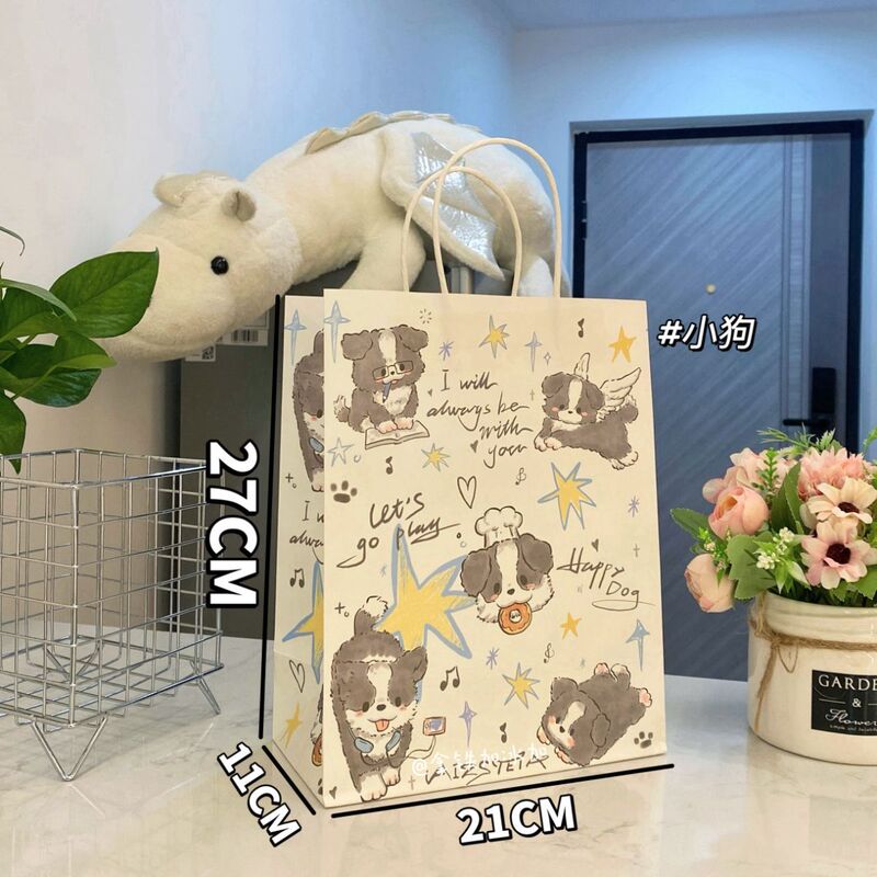 新款原创礼物袋大合集可爱少女礼品打包出物收纳手提礼物牛皮纸袋|undefined