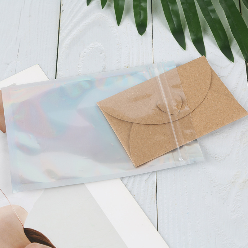 Ziplock bolsa láser cable de datos Yin Yang bolsa digital flash papel de aluminio bolsa de plástico color mágico bolso de la joyería