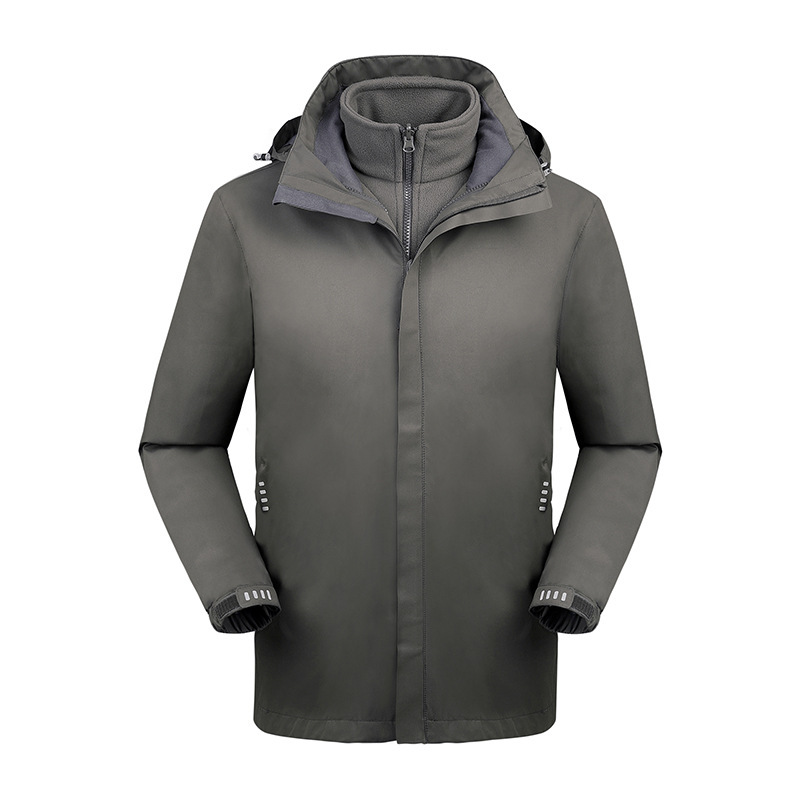 Chaqueta Térmica Impermeable 3 en 1 para Pareja Set de 2 Piezas de Poliéster A Prueba de Viento para Invierno image 8