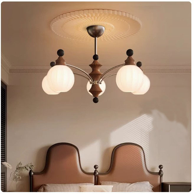 Medieval estilo dormitorio comedor de cabecera lámpara retro vestíbulo 2024 nueva lámpara de frijoles mágicos luces de diseño de alto nivel