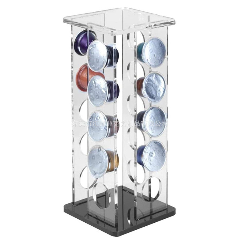 咖啡胶囊盒展示架速溶咖啡盒收纳架糖包透明亚克力奶球架有机玻璃