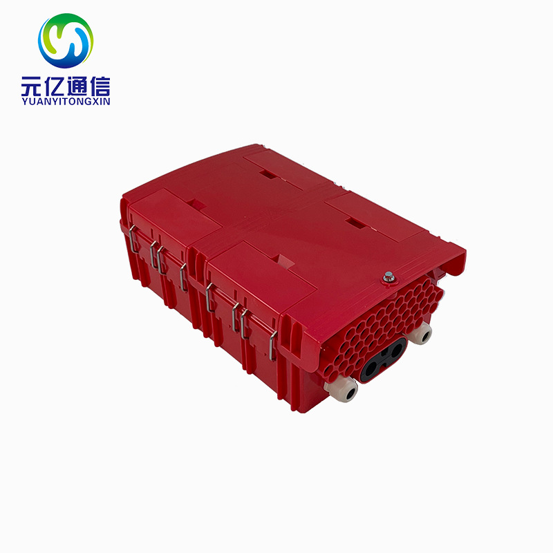 室内外防水FTTX网络光缆24芯配电箱光纤分纤箱CTO盒红色