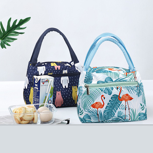 Creative portable thermal insulation bag zipper meal bag lunch box bag thickened aluminum foil selling portable Oxford cloth lunch box bag