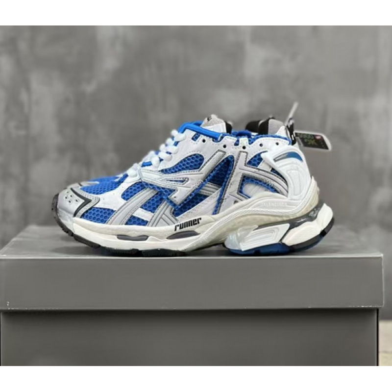 Balenciaga Runner White Blue