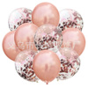 Golden decorations contains rose, jewelry, balloon, straw, tattoo stickers, straps