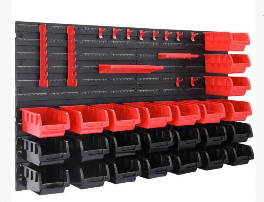 Panel organizador colgante multifuncional con 45 accesorios, almacenamiento doméstico